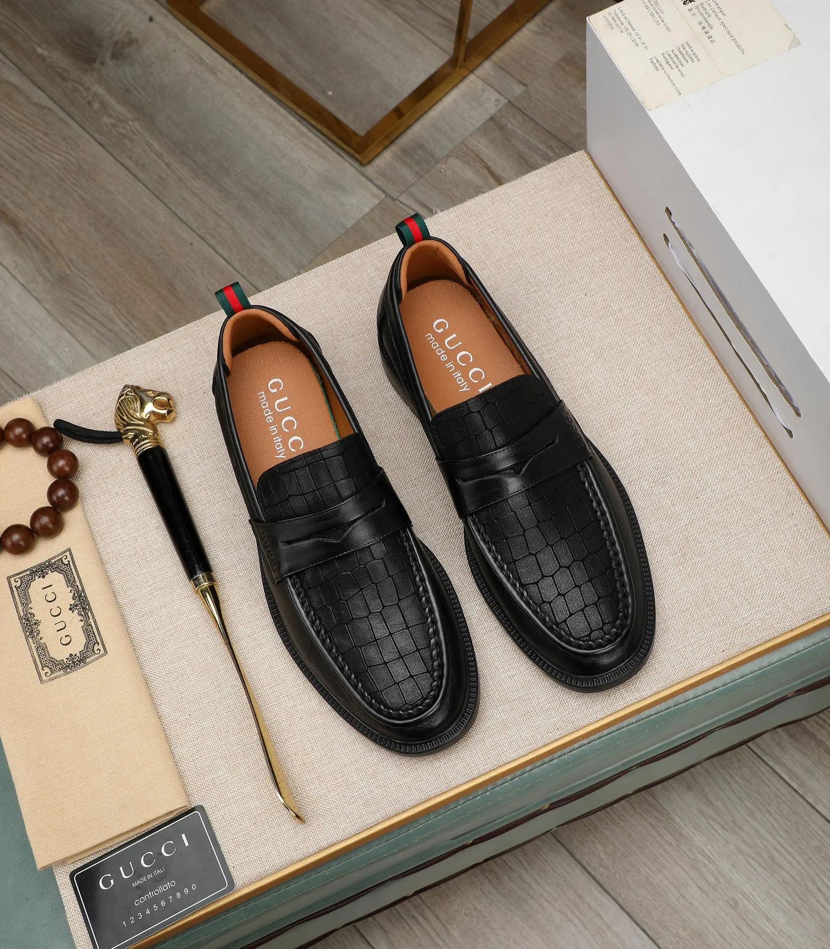 Men's men's shoes💰500📛📛Original (water-dyed cow lining) Gucci GUCCI official website formal shoes🌀 Italian🇮🇹imported cowhide➕top imported water-dyed cowhide lining💋Finely handmade original bottom, the real thing looks better when photographed in person Standard size 38-44